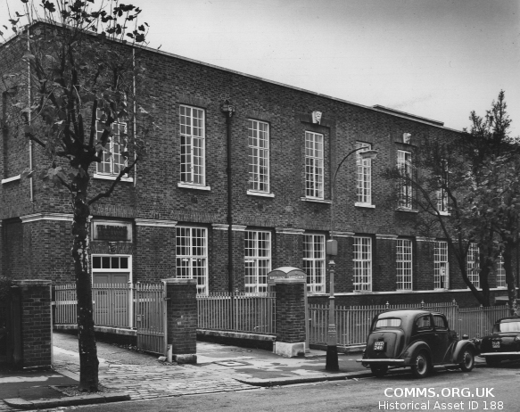 Highgate Wood exchange building, 1962