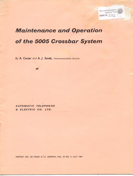 Maintenance and Operation manual