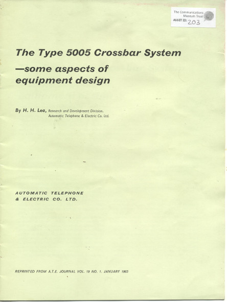 Equipment design document