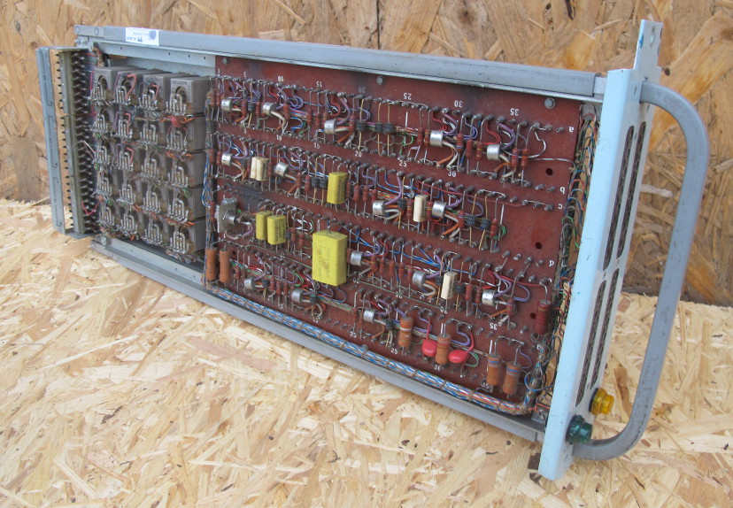 Sole remaining circuit board from Ambergate TXE2, the first installed in 1966