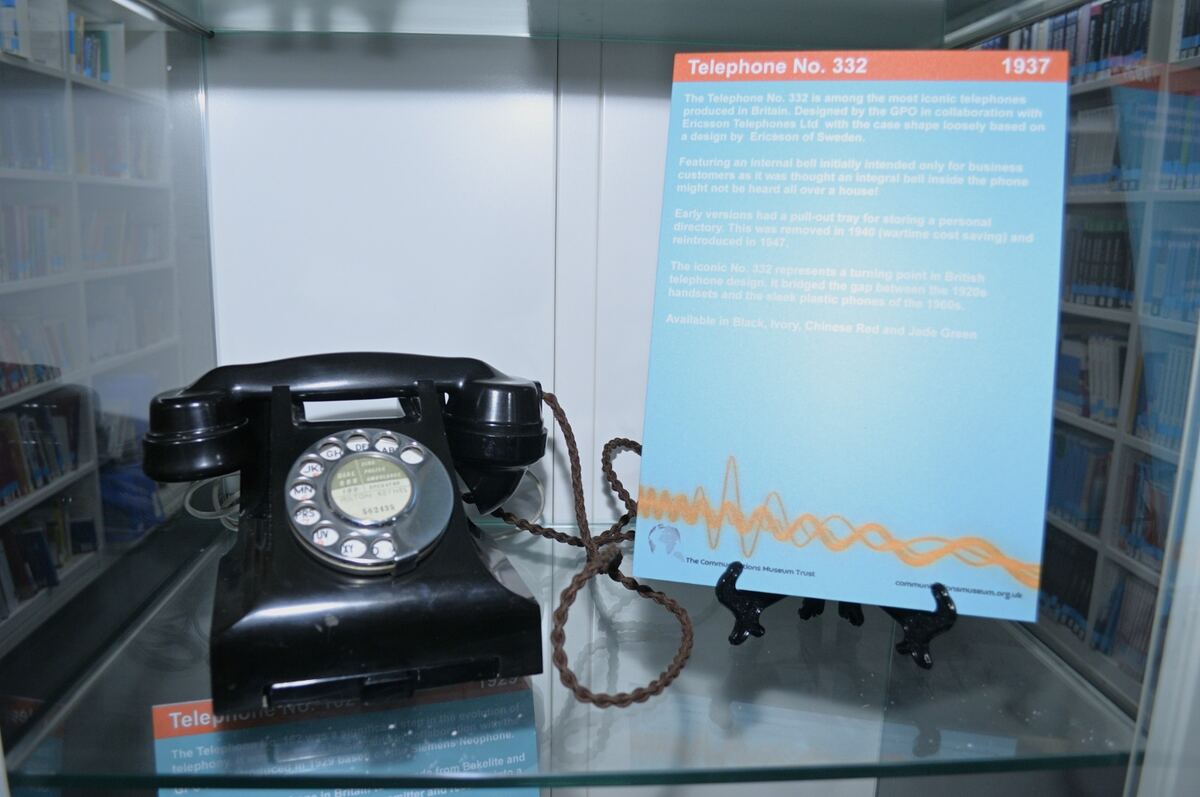 Telephone No. 332, 1937, on display at The Hive